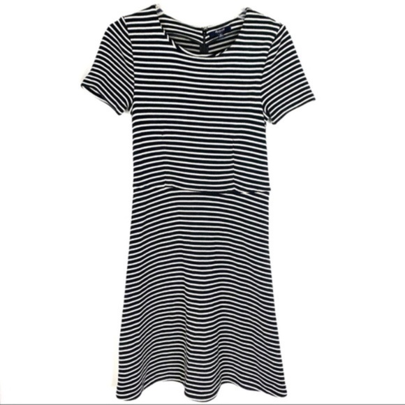 Madewell Dresses & Skirts - Madewell Gallerist black & white striped dress, M